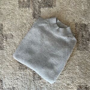 Everlane Grey Mockneck Sweater